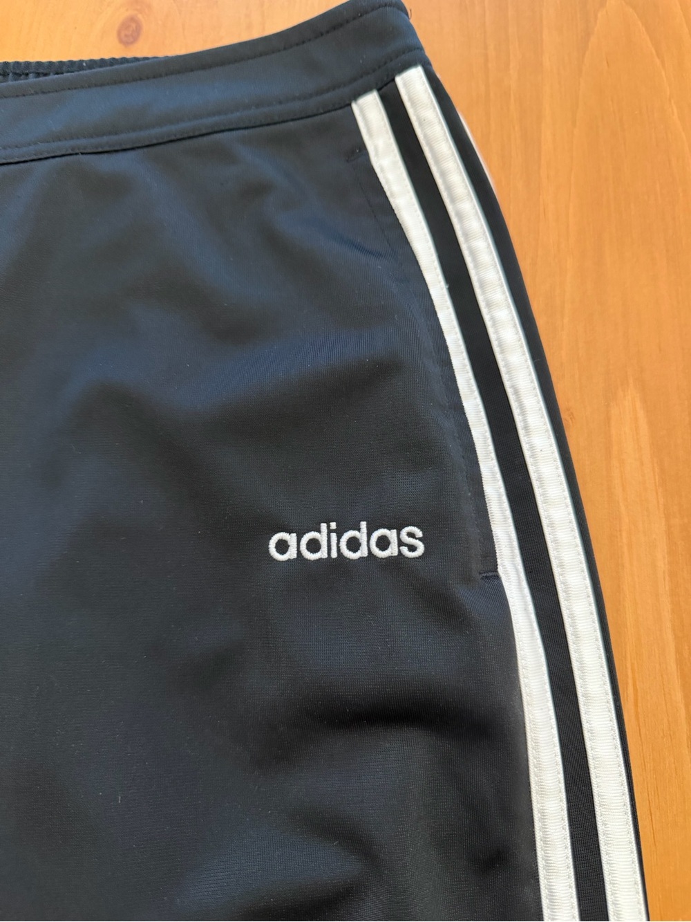 Vintage Adidas Black Track Pants / Sweatpants - Size L (Excellent Condition) - Picture 3 of 6